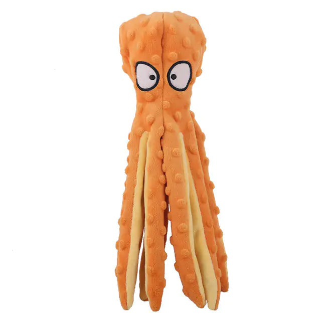 8 Legs Octopus Stuffed Plush Toy | Squeaky Fun Dog Toy