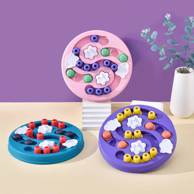 Interactive Puzzle Dog Feeder Pastel Colors | Dog Slow Feeder Puzzle Toys