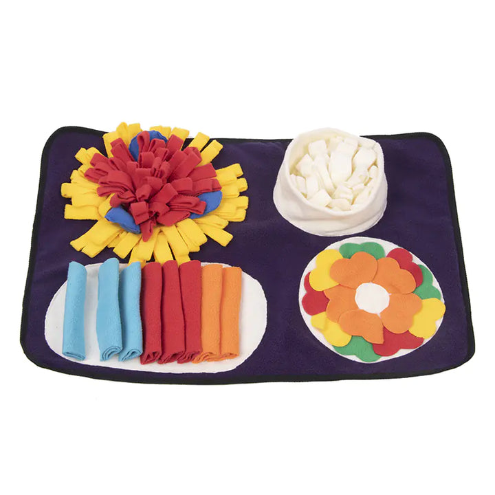 Italian Feast Snuffle Mat for Interactive Dog Foraging| Slow Feeding Mat