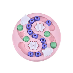 Interactive Puzzle Dog Feeder Pastel Colors | Dog Slow Feeder Puzzle Toys