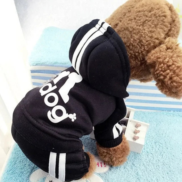 Dog Jumpsuit Costume | Adidog Sweatshirt for Dogs | Dog Sweats |Workout Wear for Dogs