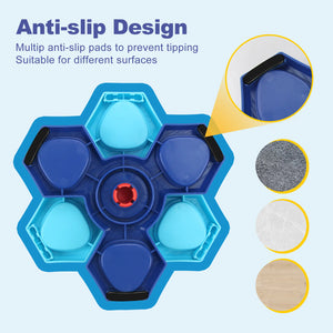 Interactive Dog Treat Geometric Puzzle Toy| Multilayer Dog Puzzle Feeder