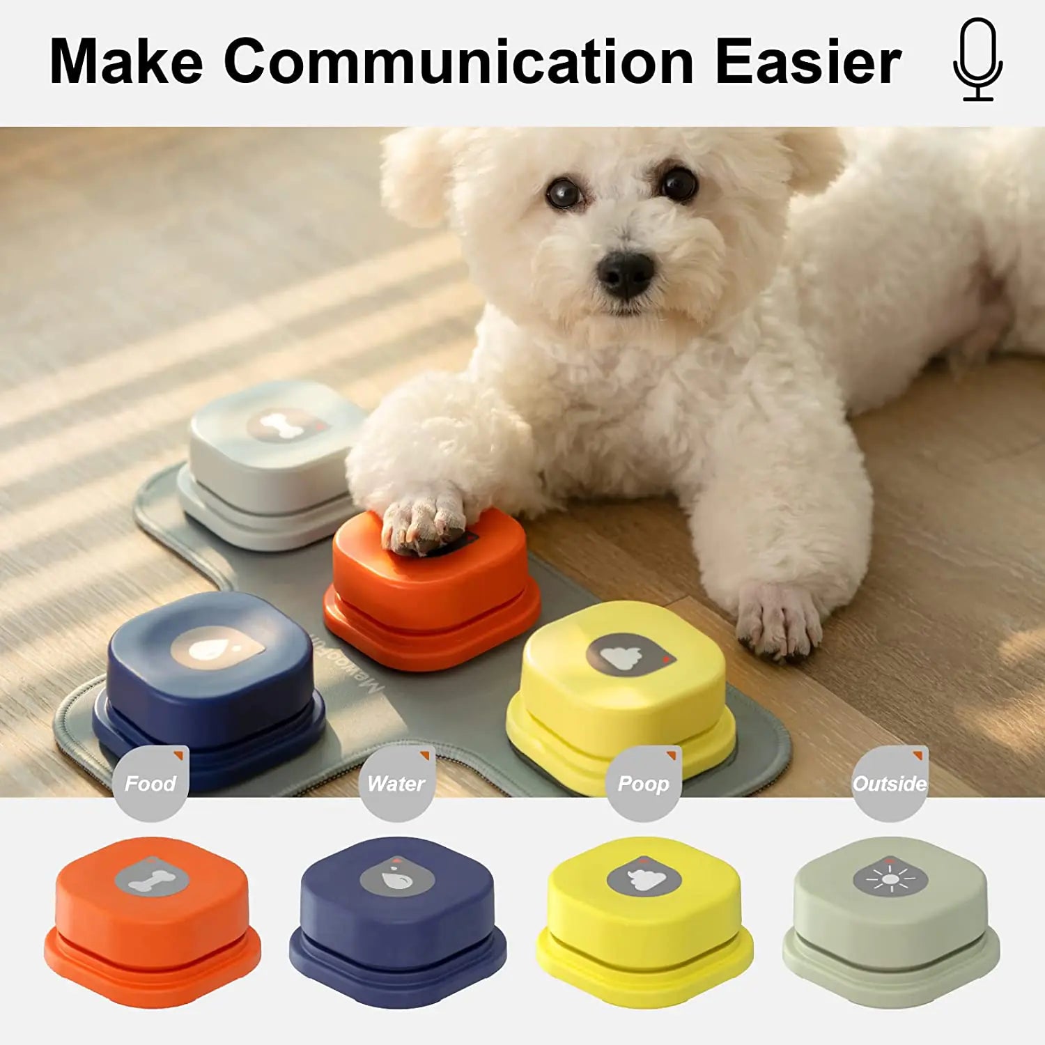Bark Academy Pro Interactive Voice Training Bell for Dogs |Vocal Training Interactive Toy Bell Ringer