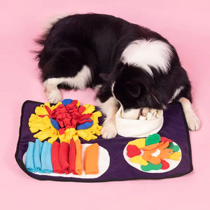 Italian Feast Snuffle Mat for Interactive Dog Foraging| Slow Feeding Mat